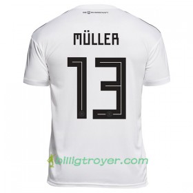 Billige Fotballdrakter Tyskland Muller 13 VM 2018 Hjemmedraktsett